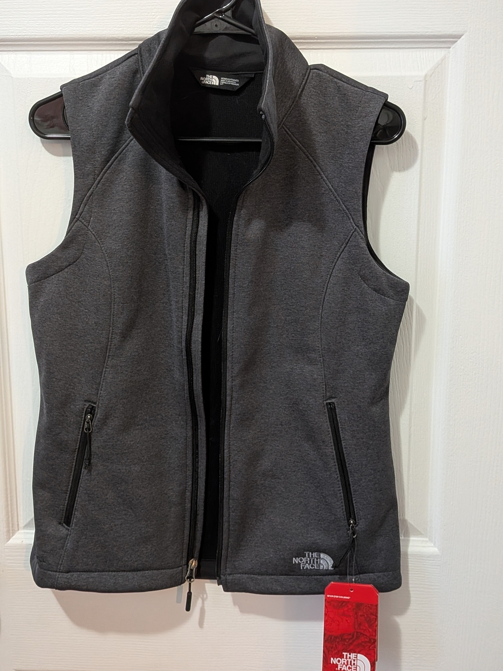 The North Face Women Gray Softshell Vest